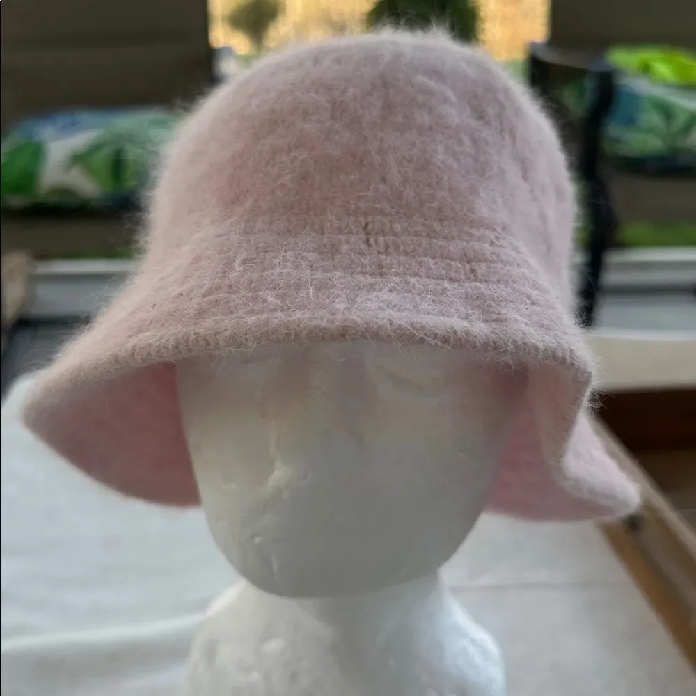 Vtg 90’s Style Angora Blend Bucket Hat O/S